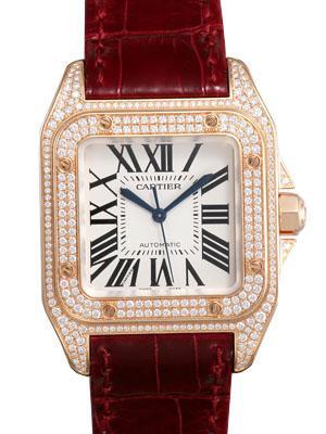 CARTIER カルティエ サントス コピー 100 ＭＭ WM502151 ホワイト